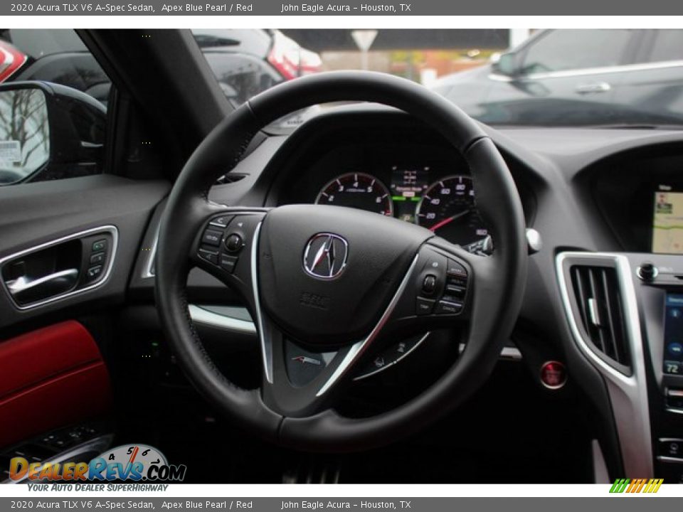 2020 Acura TLX V6 A-Spec Sedan Apex Blue Pearl / Red Photo #30