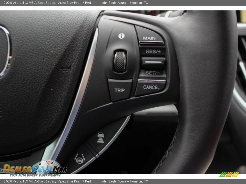 2020 Acura TLX V6 A-Spec Sedan Apex Blue Pearl / Red Photo #33
