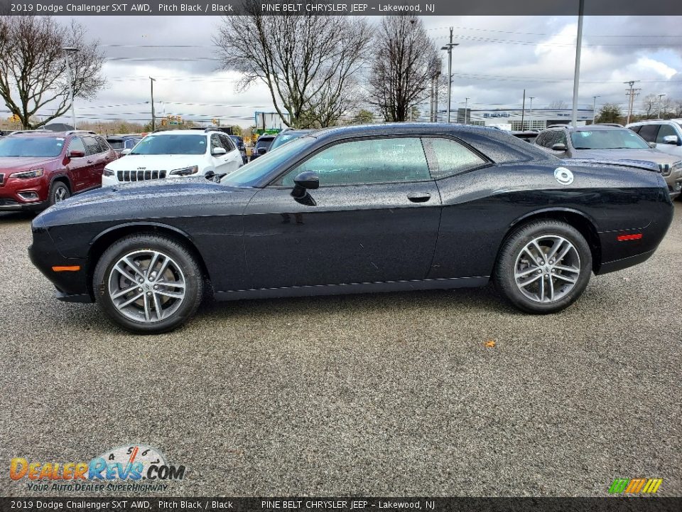 2019 Dodge Challenger SXT AWD Pitch Black / Black Photo #2