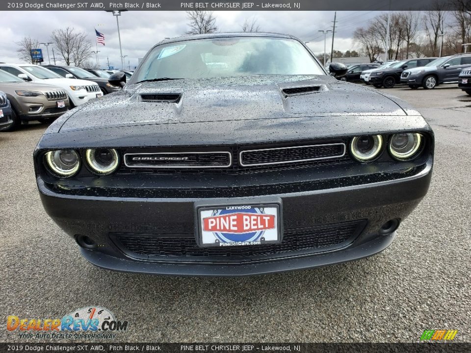 2019 Dodge Challenger SXT AWD Pitch Black / Black Photo #3