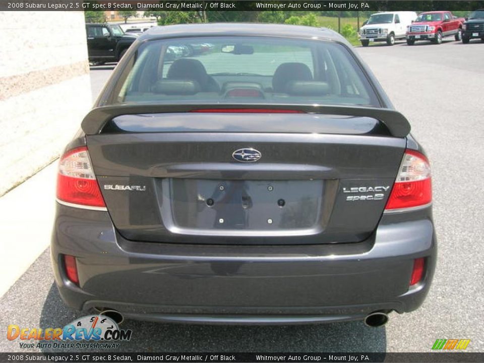 2008 Subaru Legacy 2.5 GT spec.B Sedan Diamond Gray Metallic / Off Black Photo #8