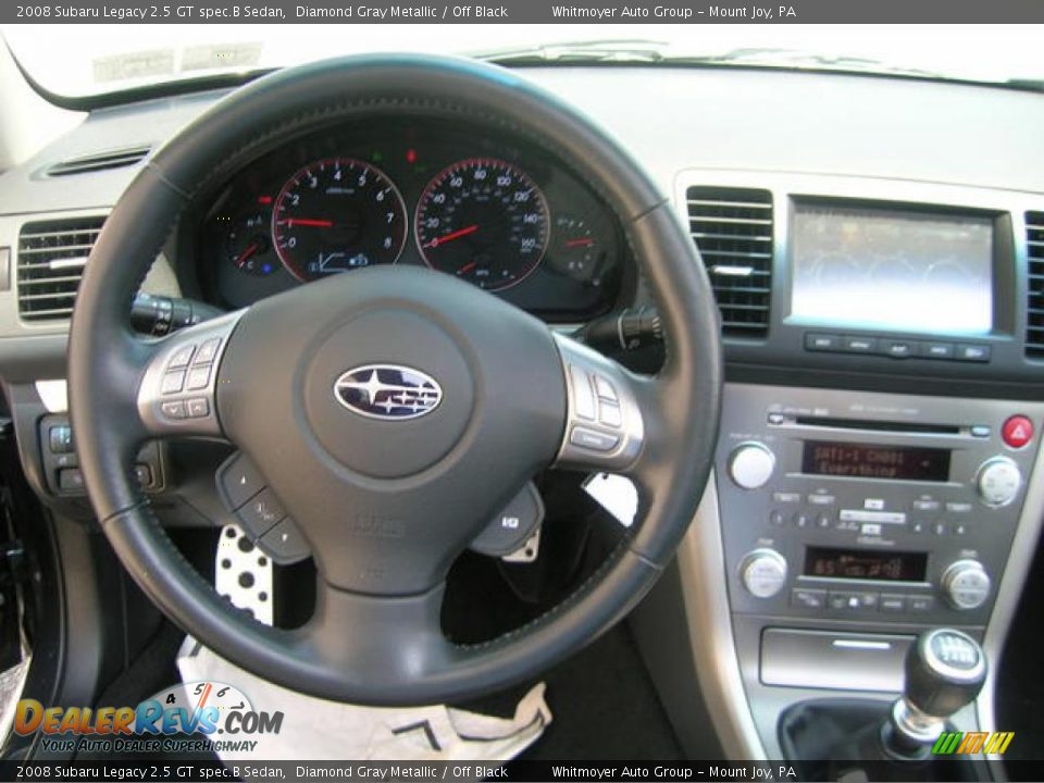 2008 Subaru Legacy 2.5 GT spec.B Sedan Diamond Gray Metallic / Off Black Photo #9