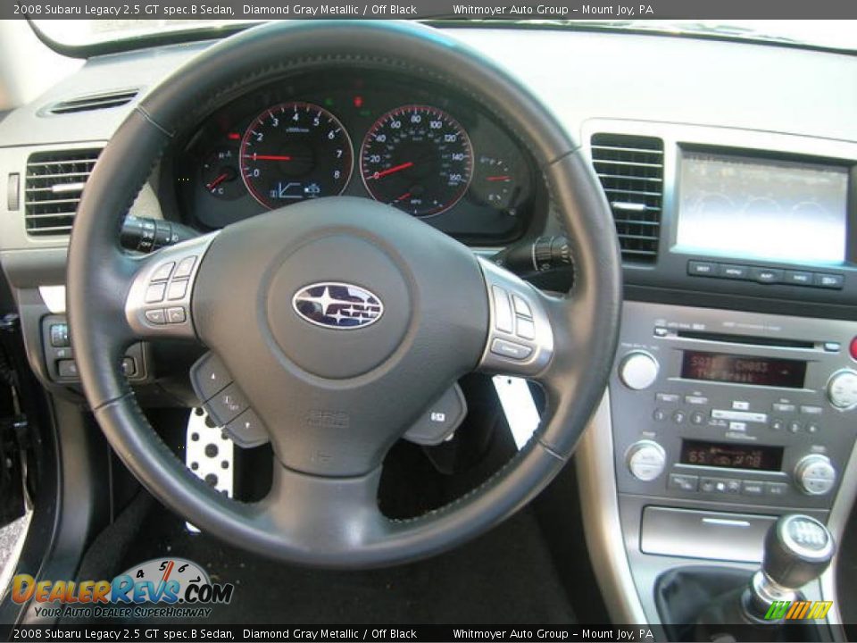 2008 Subaru Legacy 2.5 GT spec.B Sedan Diamond Gray Metallic / Off Black Photo #10