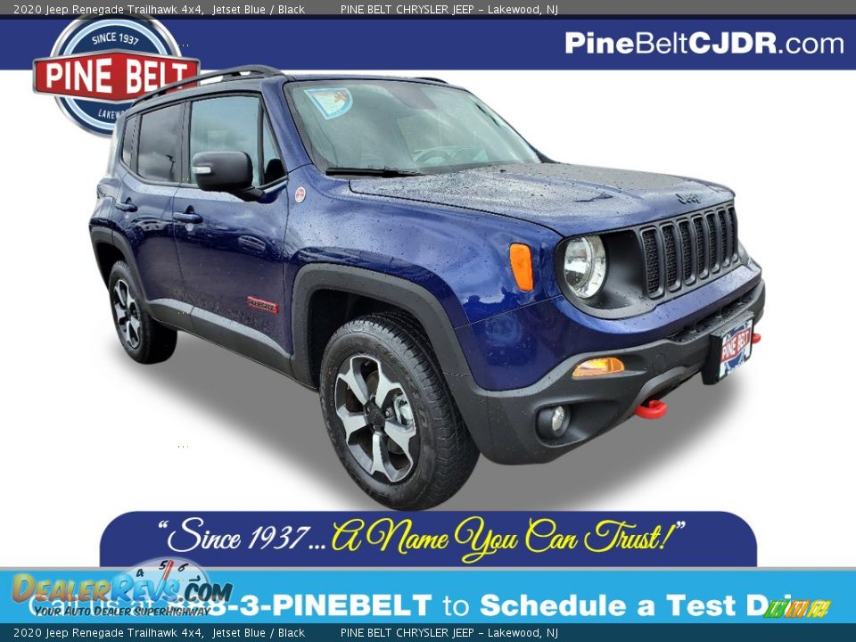 2020 Jeep Renegade Trailhawk 4x4 Jetset Blue / Black Photo #1