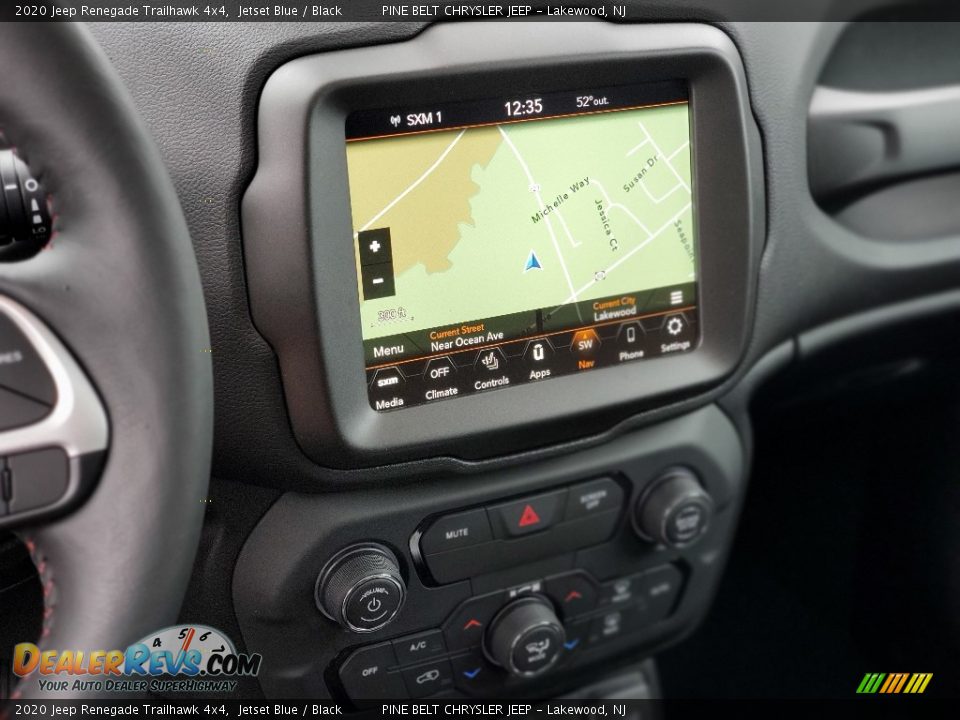 2020 Jeep Renegade Trailhawk 4x4 Jetset Blue / Black Photo #10