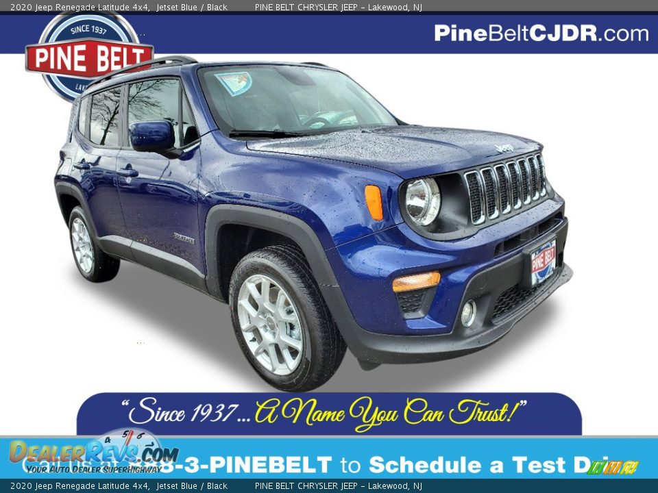 2020 Jeep Renegade Latitude 4x4 Jetset Blue / Black Photo #1