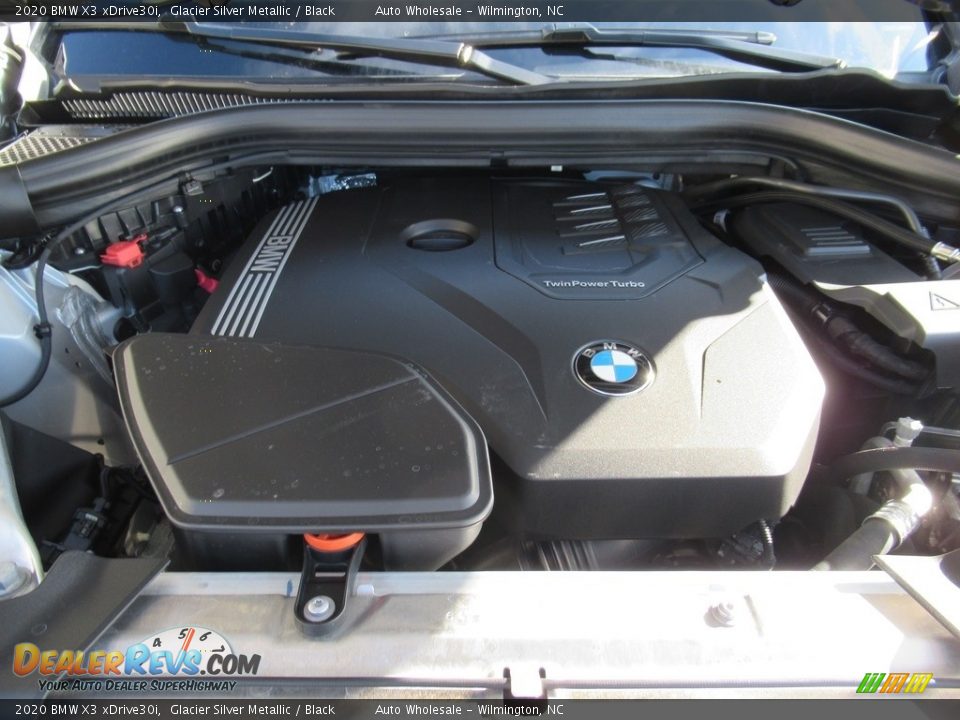 2020 BMW X3 xDrive30i Glacier Silver Metallic / Black Photo #6
