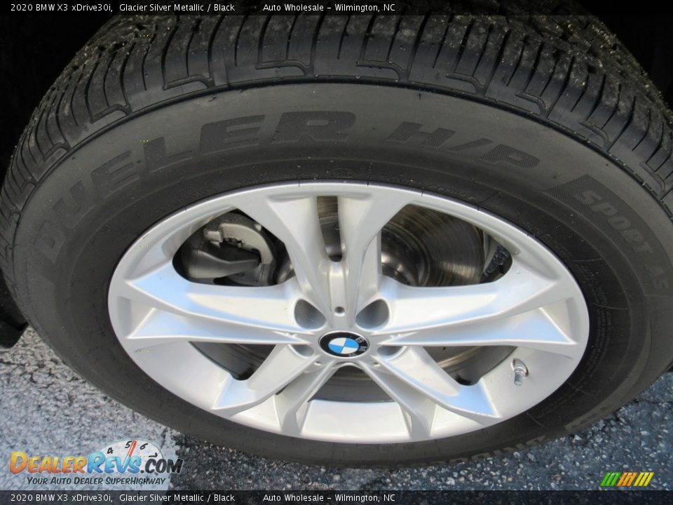 2020 BMW X3 xDrive30i Glacier Silver Metallic / Black Photo #7