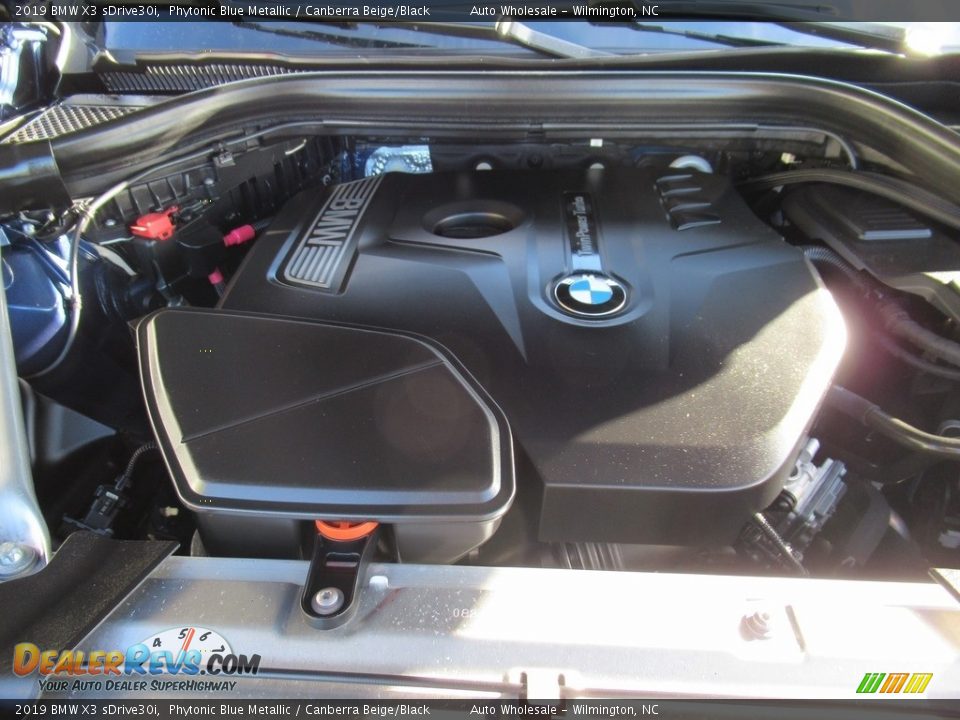 2019 BMW X3 sDrive30i Phytonic Blue Metallic / Canberra Beige/Black Photo #6