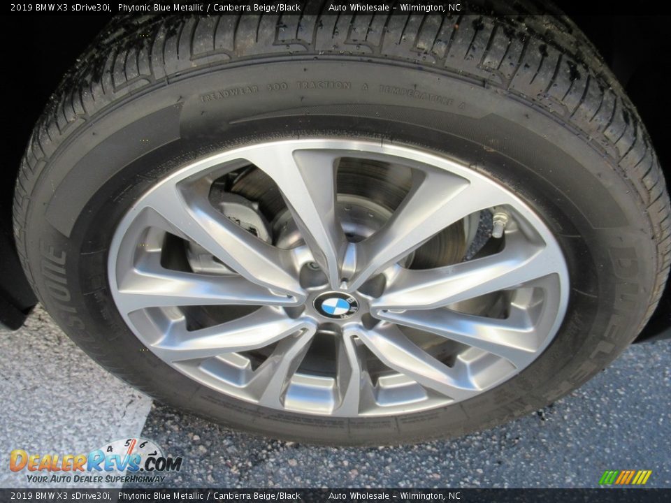 2019 BMW X3 sDrive30i Phytonic Blue Metallic / Canberra Beige/Black Photo #7