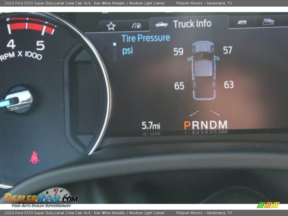 2020 Ford F250 Super Duty Lariat Crew Cab 4x4 Star White Metallic / Medium Light Camel Photo #14