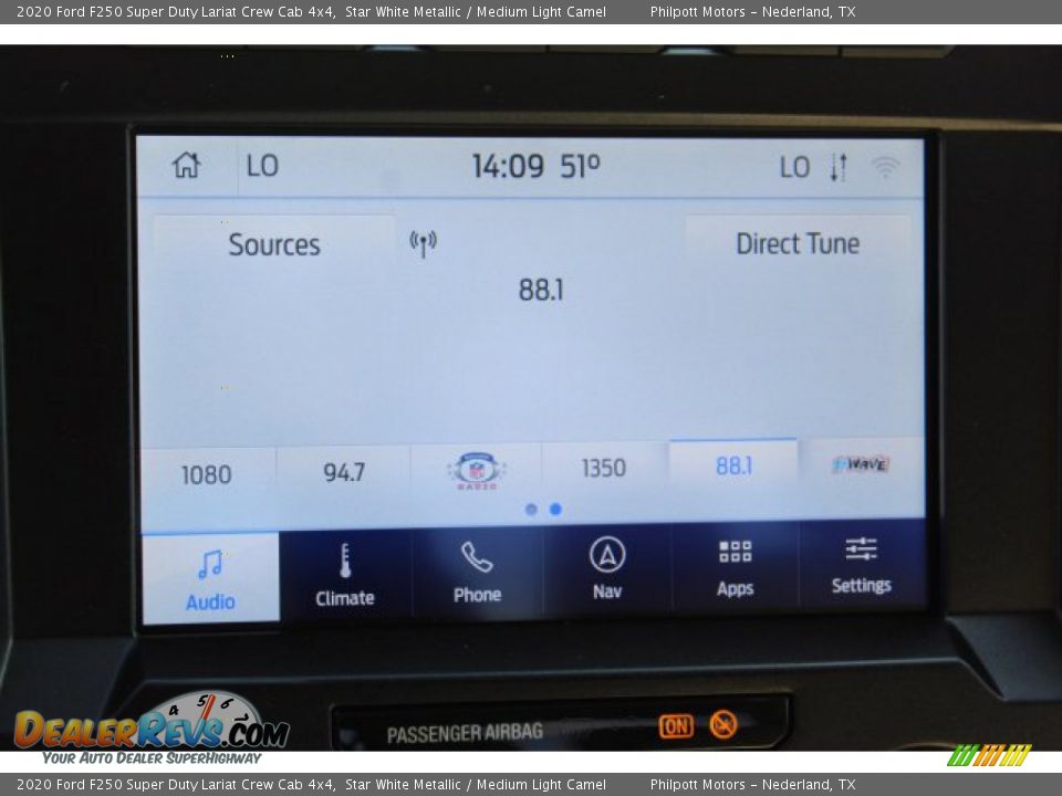 2020 Ford F250 Super Duty Lariat Crew Cab 4x4 Star White Metallic / Medium Light Camel Photo #15