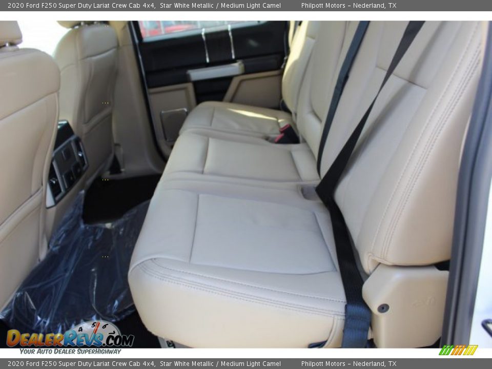 2020 Ford F250 Super Duty Lariat Crew Cab 4x4 Star White Metallic / Medium Light Camel Photo #19
