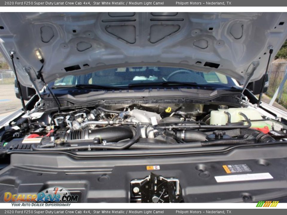 2020 Ford F250 Super Duty Lariat Crew Cab 4x4 Star White Metallic / Medium Light Camel Photo #23