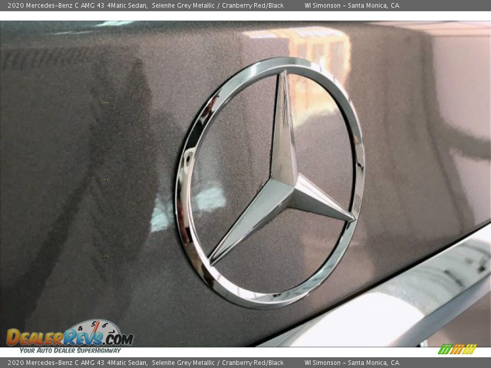 2020 Mercedes-Benz C AMG 43 4Matic Sedan Selenite Grey Metallic / Cranberry Red/Black Photo #7