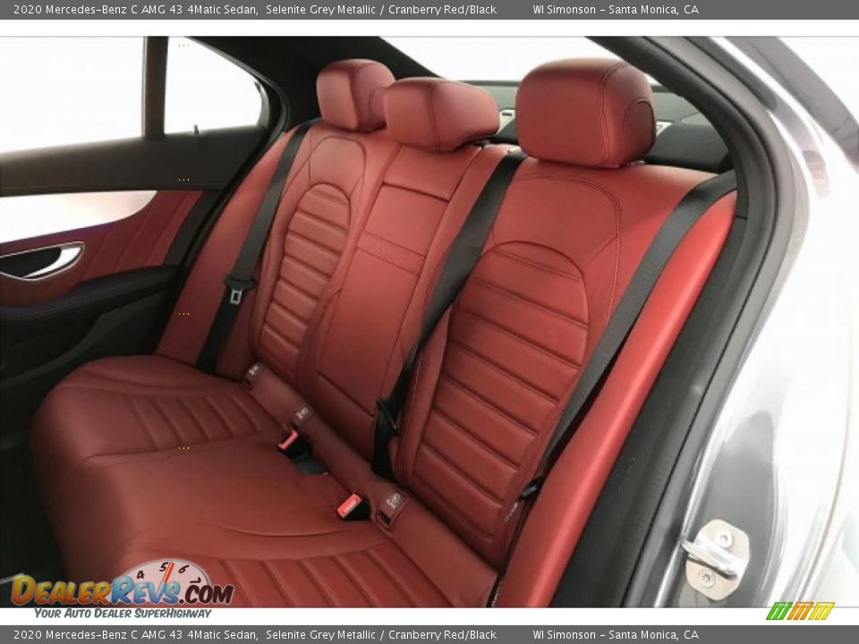 2020 Mercedes-Benz C AMG 43 4Matic Sedan Selenite Grey Metallic / Cranberry Red/Black Photo #15