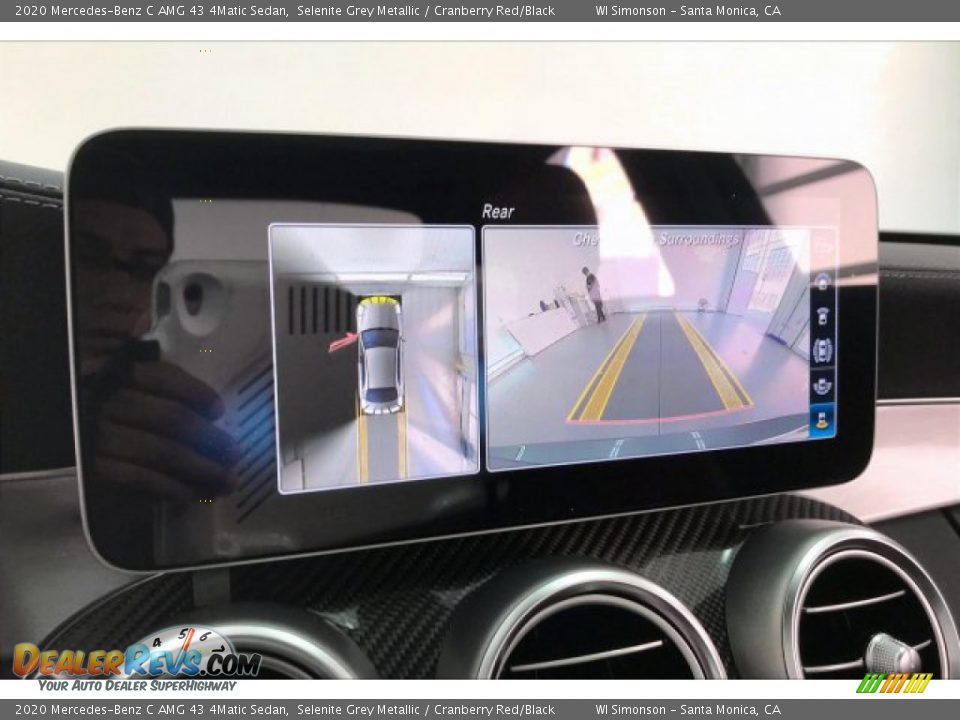 2020 Mercedes-Benz C AMG 43 4Matic Sedan Selenite Grey Metallic / Cranberry Red/Black Photo #21