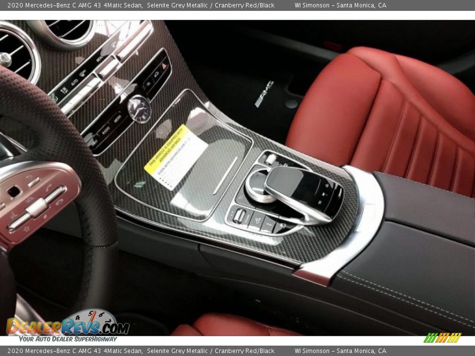 2020 Mercedes-Benz C AMG 43 4Matic Sedan Selenite Grey Metallic / Cranberry Red/Black Photo #23