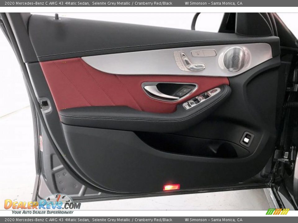 2020 Mercedes-Benz C AMG 43 4Matic Sedan Selenite Grey Metallic / Cranberry Red/Black Photo #25