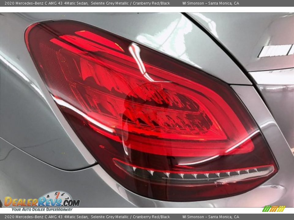 2020 Mercedes-Benz C AMG 43 4Matic Sedan Selenite Grey Metallic / Cranberry Red/Black Photo #26