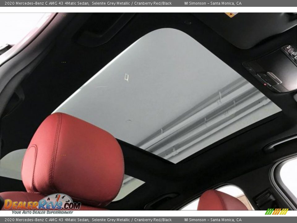 2020 Mercedes-Benz C AMG 43 4Matic Sedan Selenite Grey Metallic / Cranberry Red/Black Photo #29