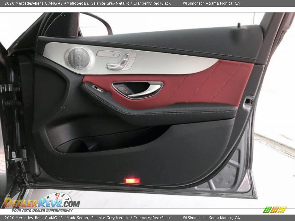 2020 Mercedes-Benz C AMG 43 4Matic Sedan Selenite Grey Metallic / Cranberry Red/Black Photo #30