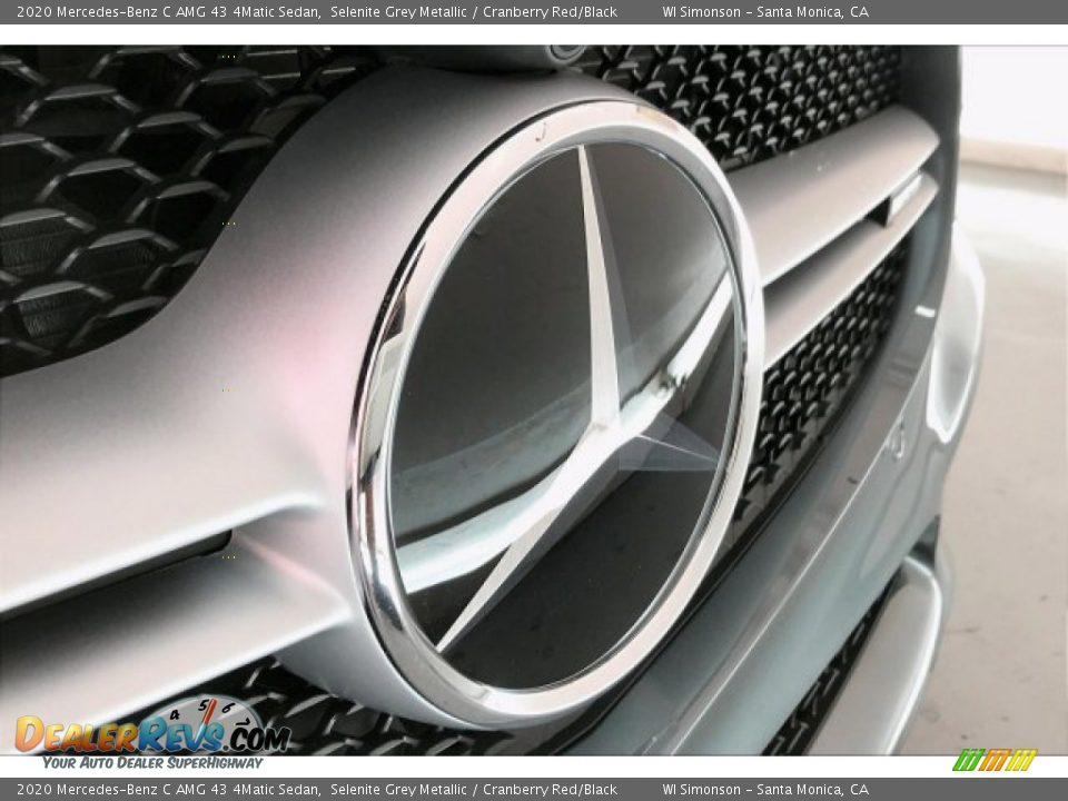 2020 Mercedes-Benz C AMG 43 4Matic Sedan Selenite Grey Metallic / Cranberry Red/Black Photo #33