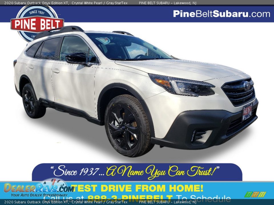 2020 Subaru Outback Onyx Edition XT Crystal White Pearl / Gray StarTex Photo #1