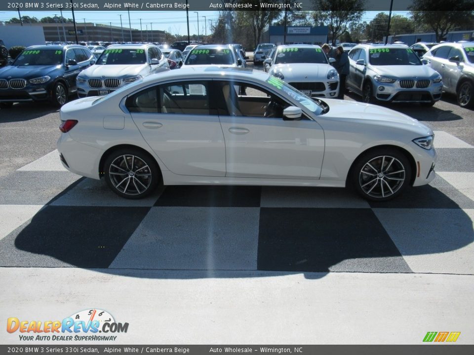 2020 BMW 3 Series 330i Sedan Alpine White / Canberra Beige Photo #3