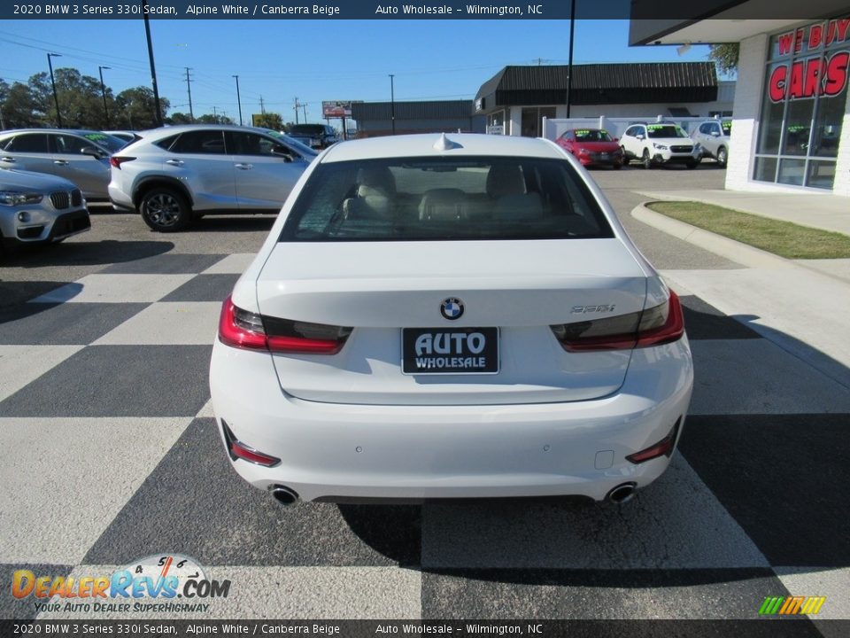 2020 BMW 3 Series 330i Sedan Alpine White / Canberra Beige Photo #4