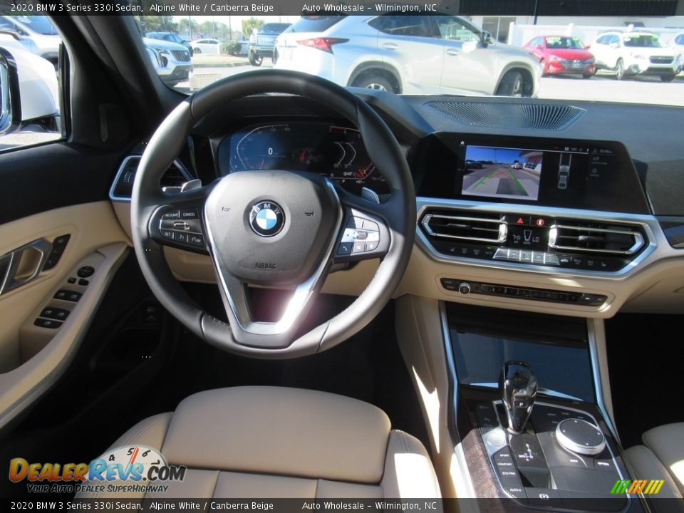 2020 BMW 3 Series 330i Sedan Alpine White / Canberra Beige Photo #15