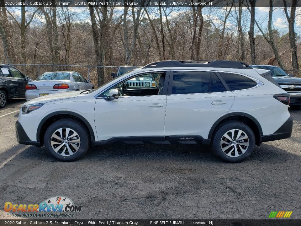 2020 Subaru Outback 2.5i Premium Crystal White Pearl / Titanium Gray Photo #3