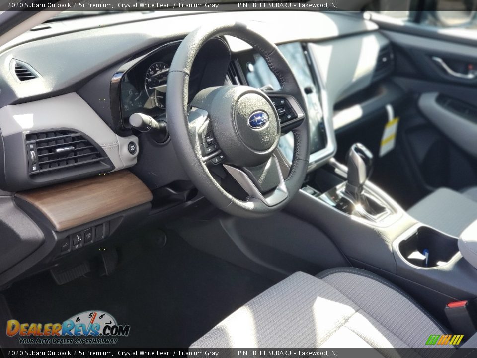 2020 Subaru Outback 2.5i Premium Crystal White Pearl / Titanium Gray Photo #8