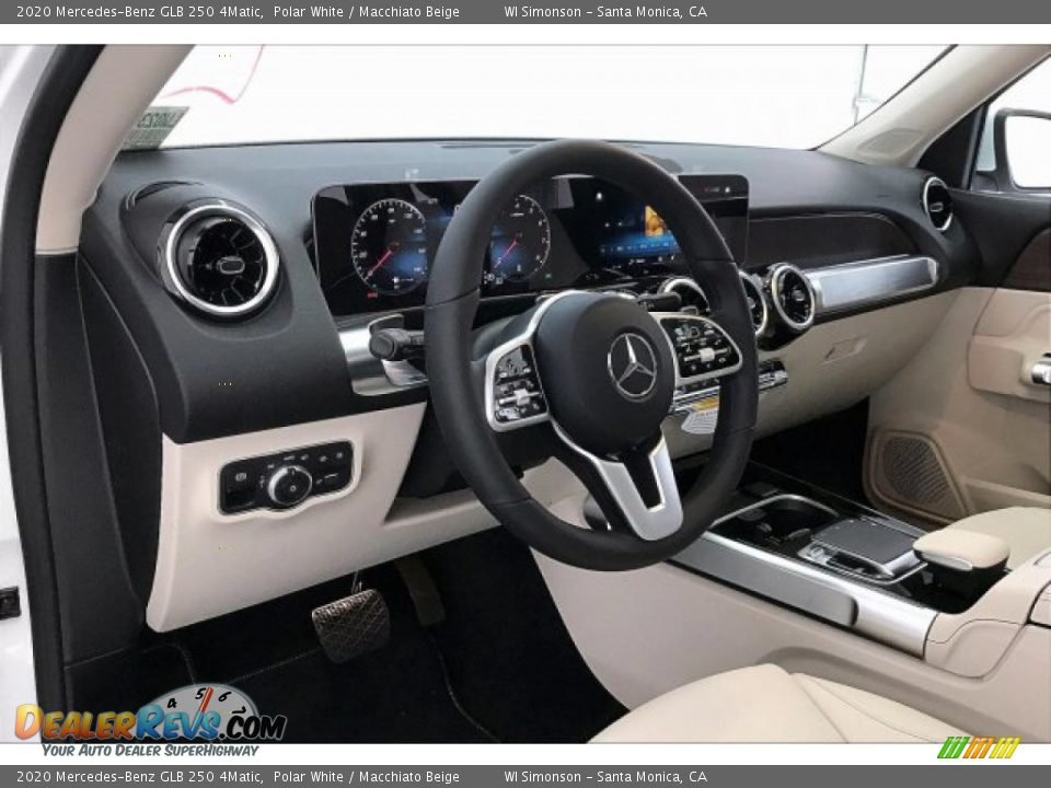 2020 Mercedes-Benz GLB 250 4Matic Polar White / Macchiato Beige Photo #4