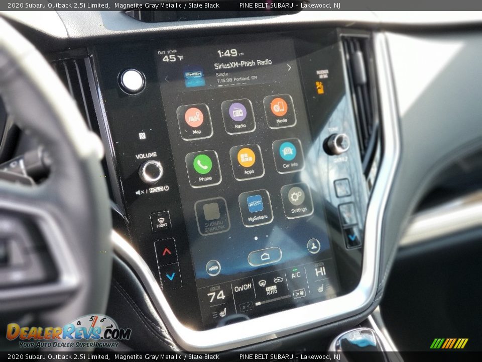2020 Subaru Outback 2.5i Limited Magnetite Gray Metallic / Slate Black Photo #10