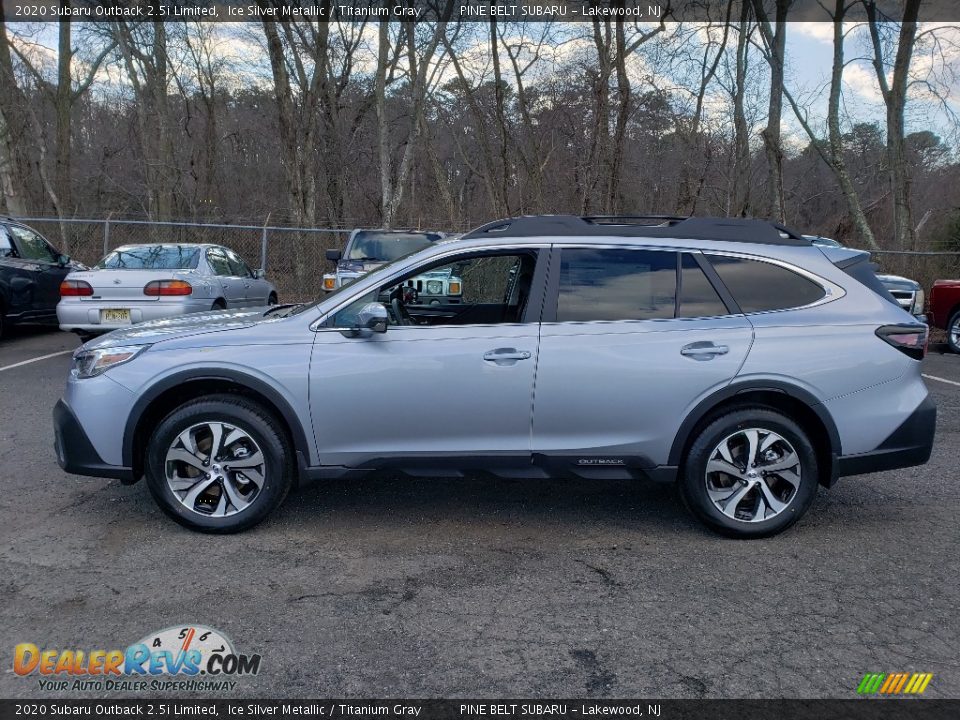 2020 Subaru Outback 2.5i Limited Ice Silver Metallic / Titanium Gray Photo #3