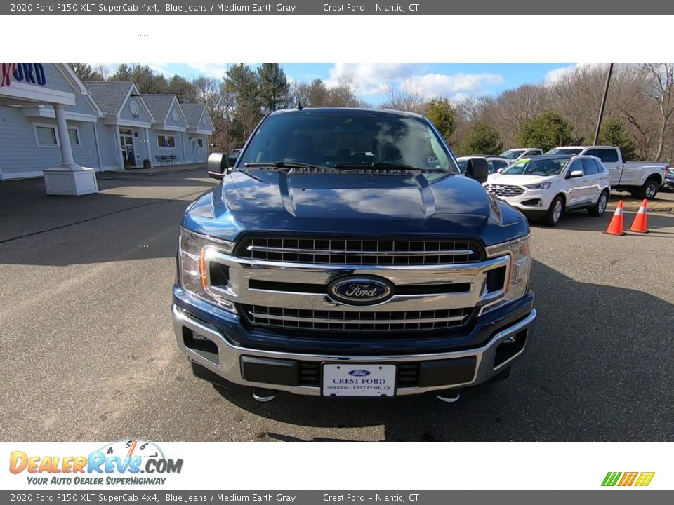 2020 Ford F150 XLT SuperCab 4x4 Blue Jeans / Medium Earth Gray Photo #2