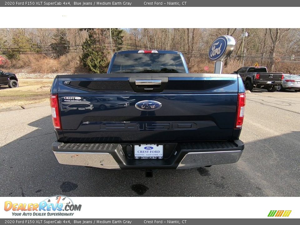 2020 Ford F150 XLT SuperCab 4x4 Blue Jeans / Medium Earth Gray Photo #6