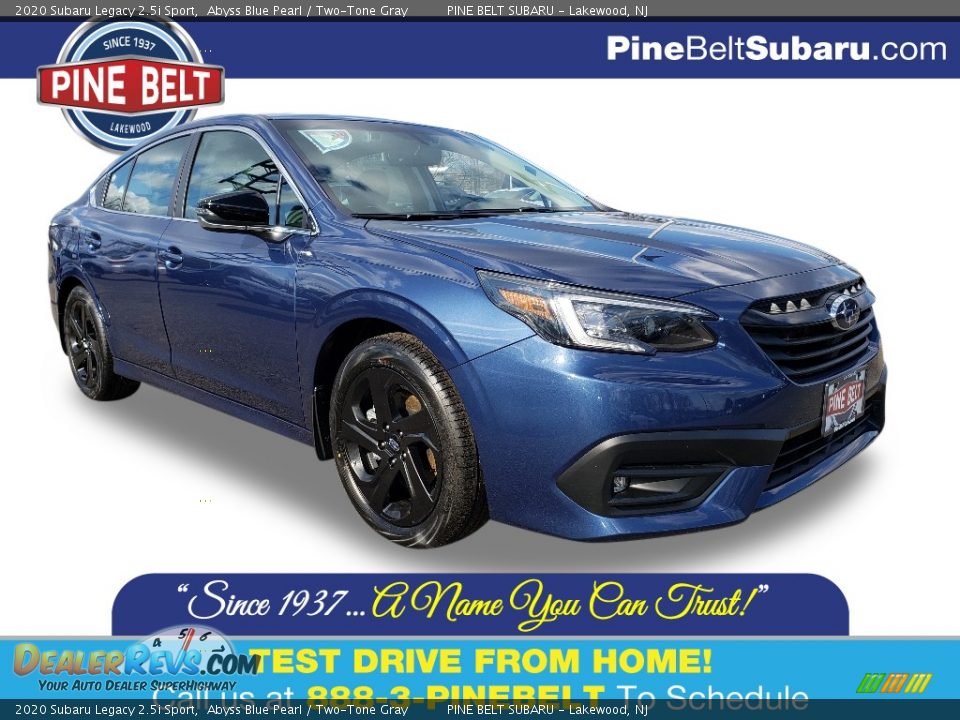 2020 Subaru Legacy 2.5i Sport Abyss Blue Pearl / Two-Tone Gray Photo #1