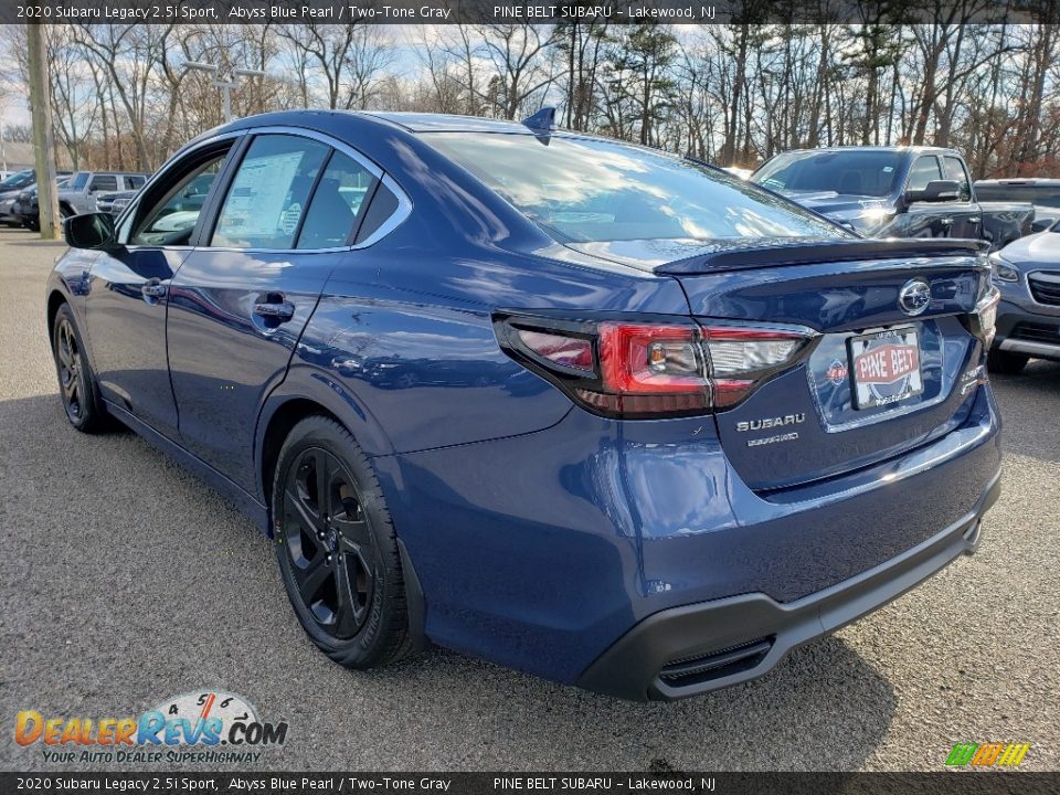 2020 Subaru Legacy 2.5i Sport Abyss Blue Pearl / Two-Tone Gray Photo #4