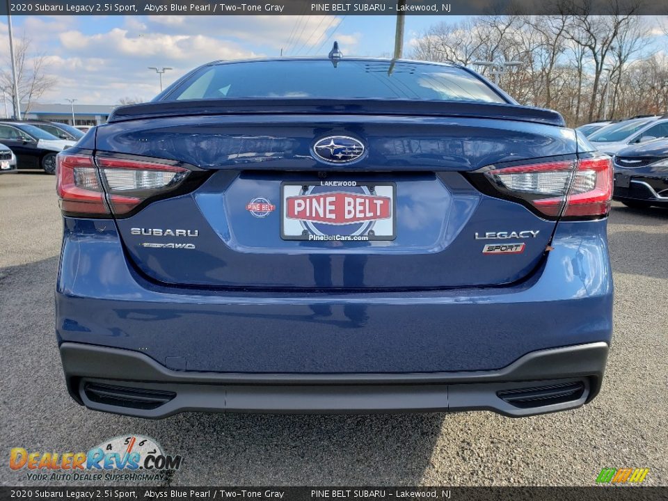 2020 Subaru Legacy 2.5i Sport Abyss Blue Pearl / Two-Tone Gray Photo #5
