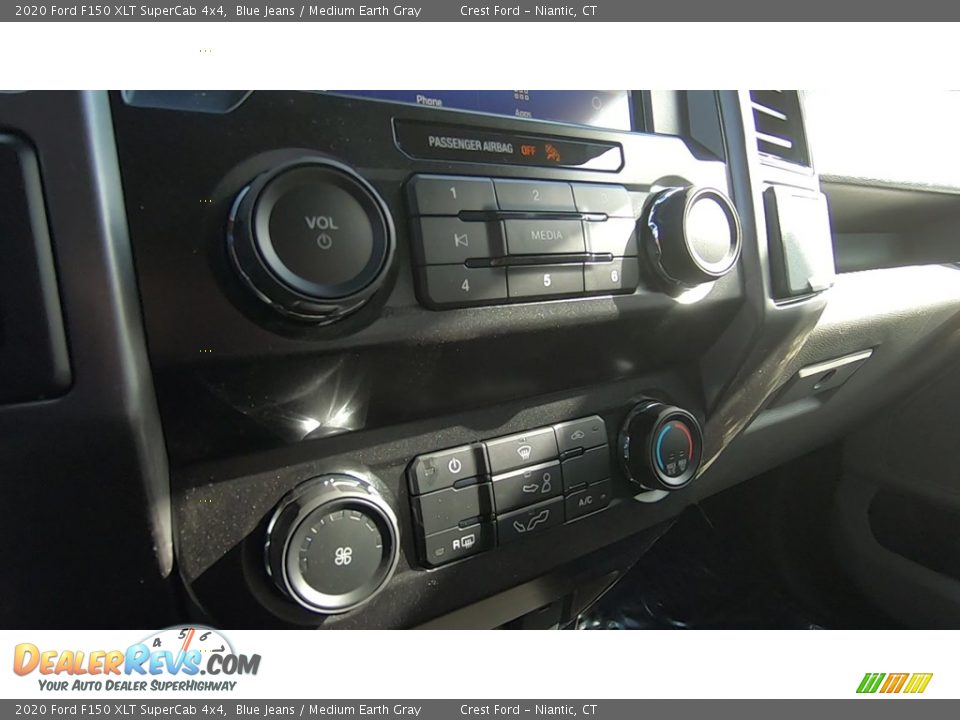 2020 Ford F150 XLT SuperCab 4x4 Blue Jeans / Medium Earth Gray Photo #15