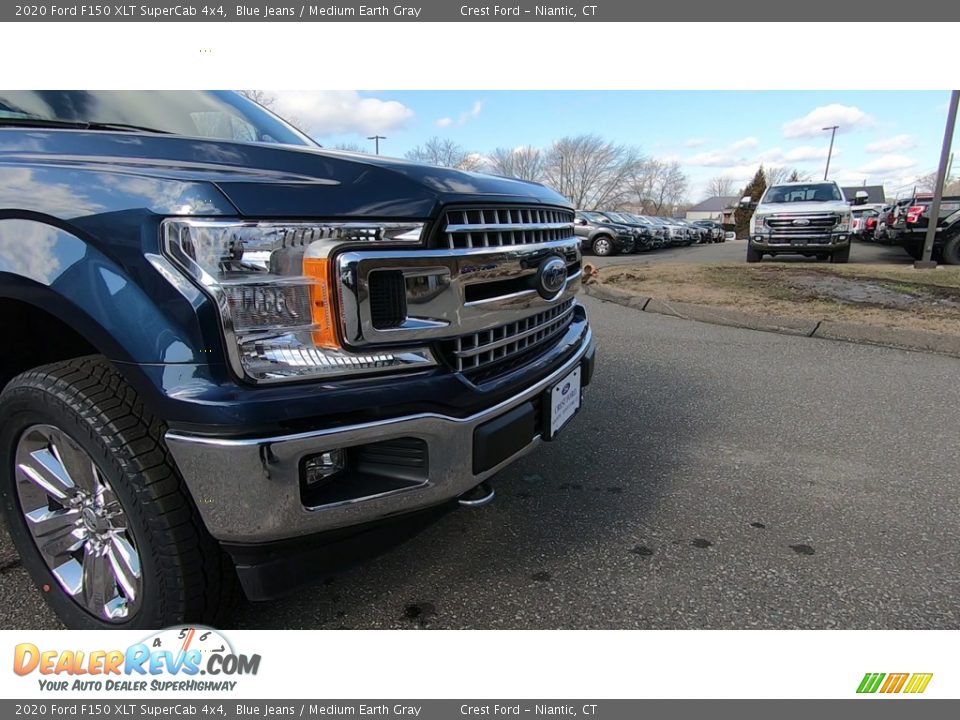 2020 Ford F150 XLT SuperCab 4x4 Blue Jeans / Medium Earth Gray Photo #27