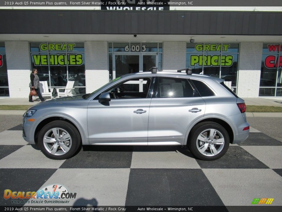2019 Audi Q5 Premium Plus quattro Florett Silver Metallic / Rock Gray Photo #1