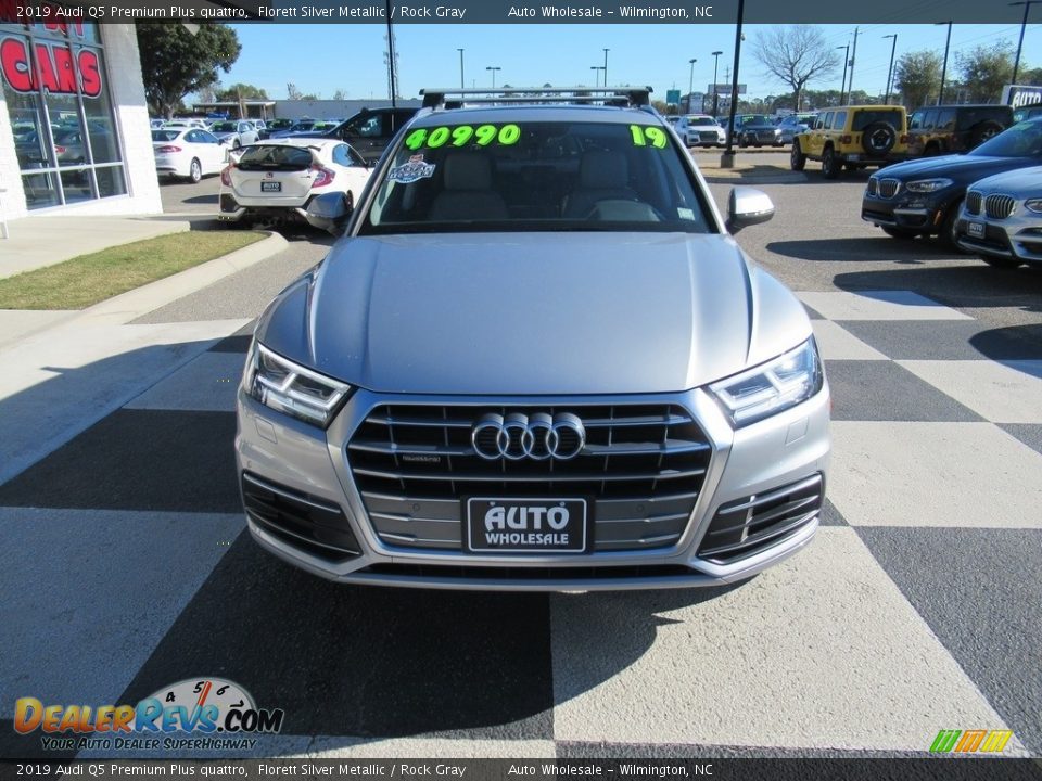 2019 Audi Q5 Premium Plus quattro Florett Silver Metallic / Rock Gray Photo #2