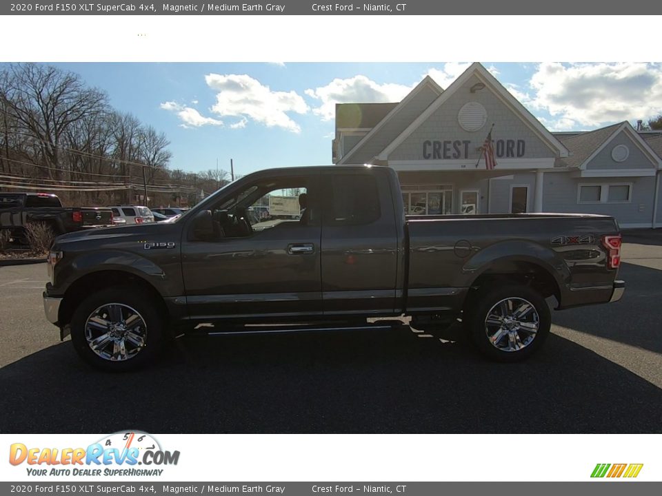 2020 Ford F150 XLT SuperCab 4x4 Magnetic / Medium Earth Gray Photo #4