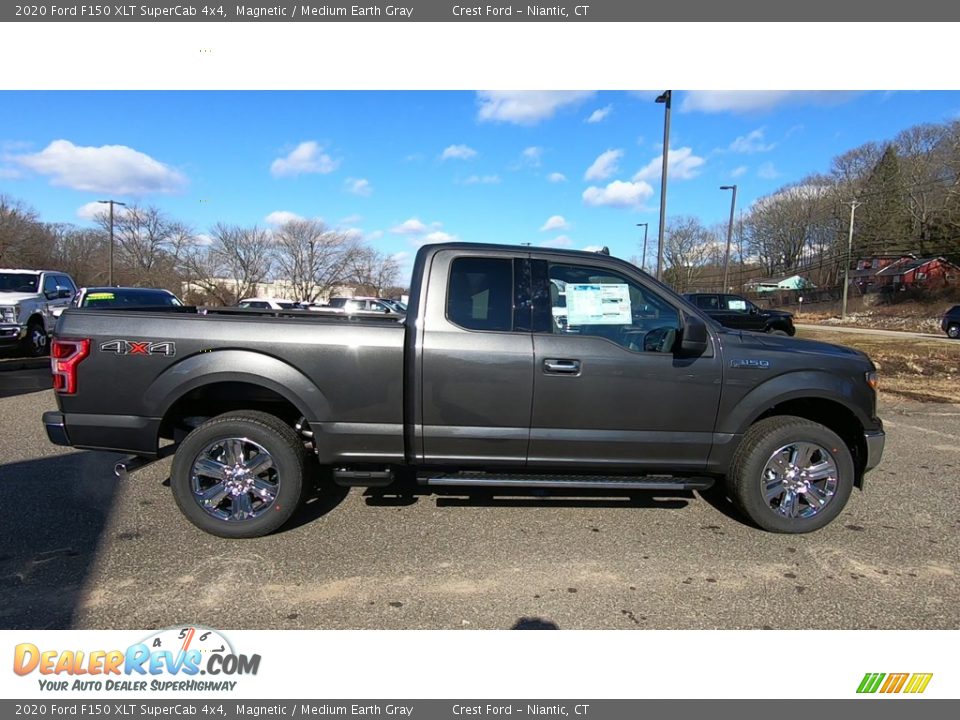 2020 Ford F150 XLT SuperCab 4x4 Magnetic / Medium Earth Gray Photo #8