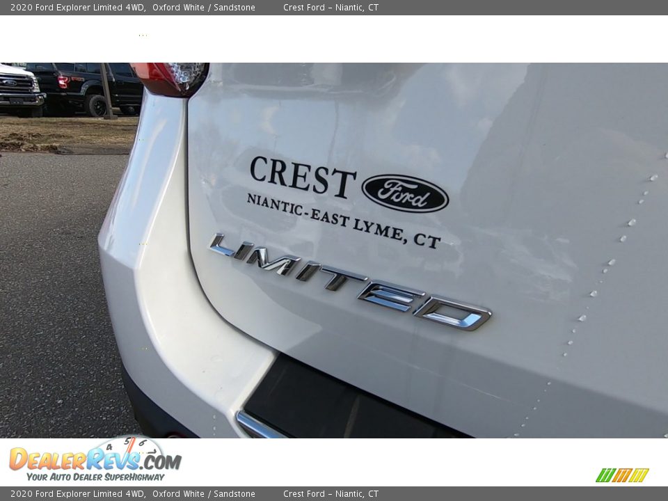 2020 Ford Explorer Limited 4WD Oxford White / Sandstone Photo #9