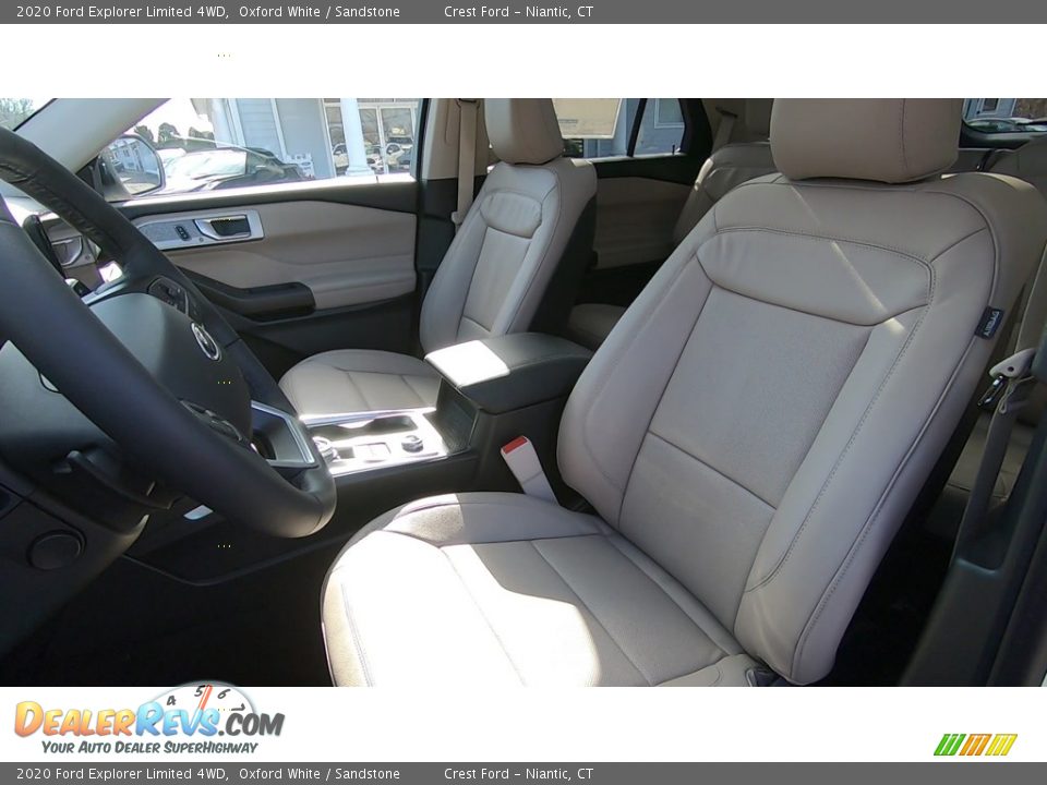 2020 Ford Explorer Limited 4WD Oxford White / Sandstone Photo #11