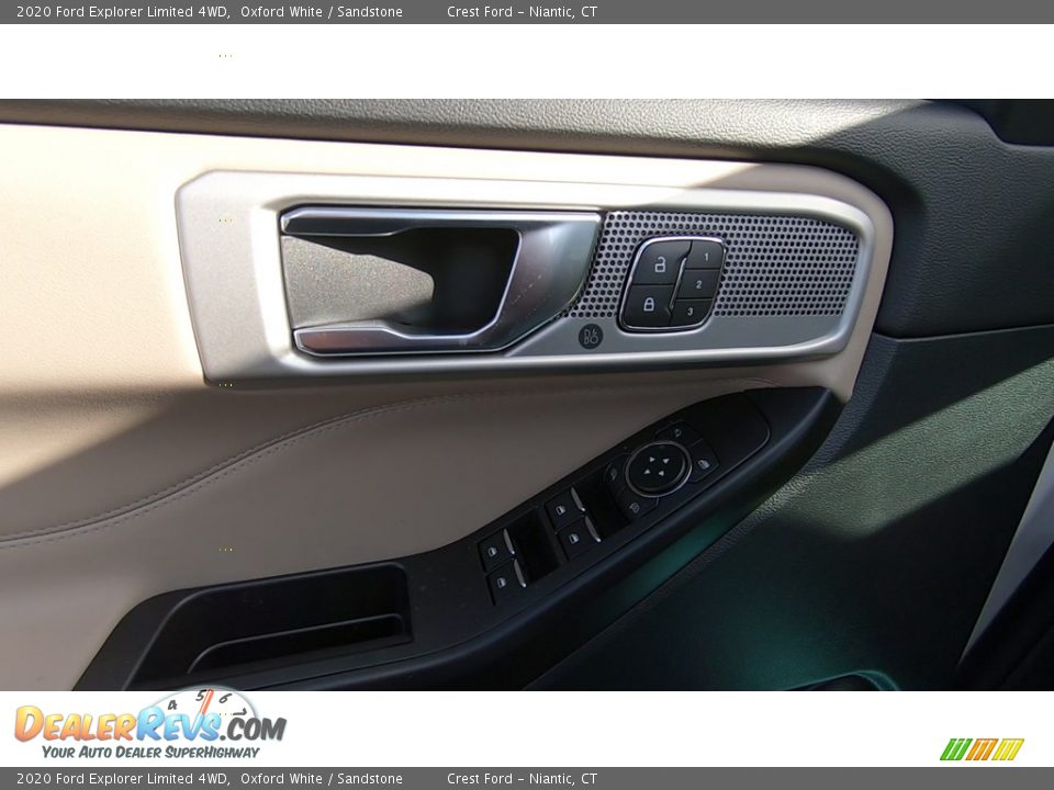 2020 Ford Explorer Limited 4WD Oxford White / Sandstone Photo #12